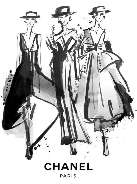 coco chanel croquis